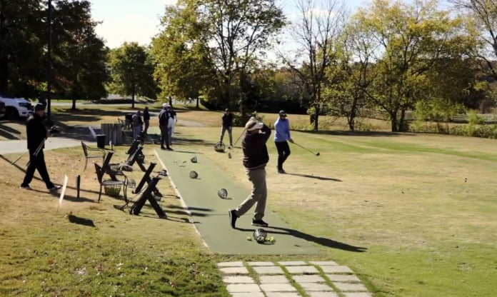 Golfing